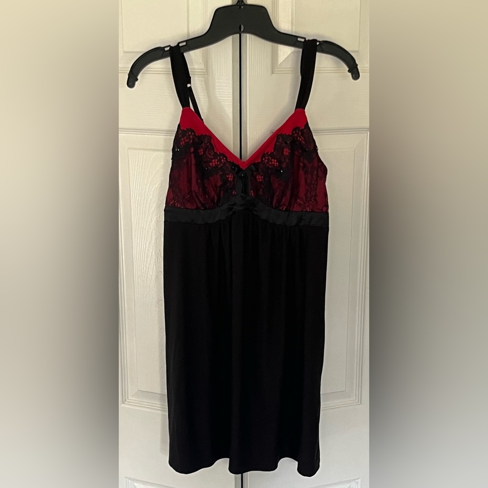 Soma lace lingerie Women Medium Red & Black Lace Intimates Soft Stretch Sexy